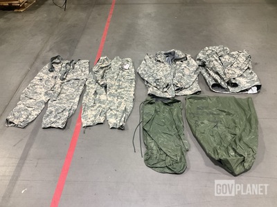 (20) Clothing Bags, (12) Jackets, (16) Pairs of Trousers & Assorted Items