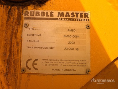 2002 Rubble Master RM80 Tracked Concasseur Impianto vagliatura