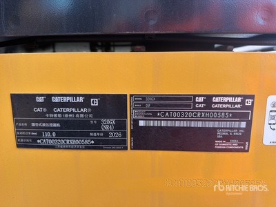 2026 Cat 320GX Tracked Excavator (Unused)