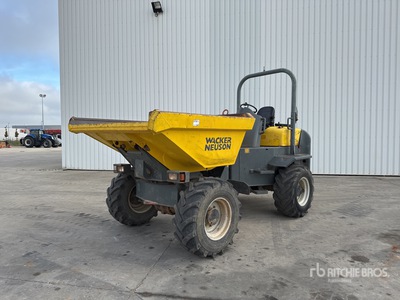 2009 Wacker Neuson 6001 6 t 4x4 Swivel Motobasculeur Dumper