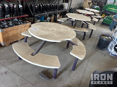 Quantity of (4) Table with benches 42" top