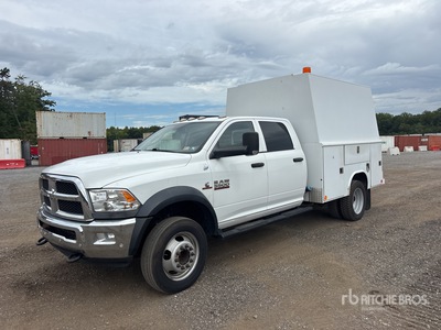 2017 Ram 5500 4x4 Crew Cab Utility Truck