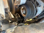 Engine with A/C Compressor