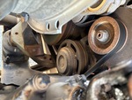 Engine with A/C Compressor