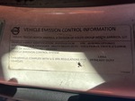 Engine with Emission Label