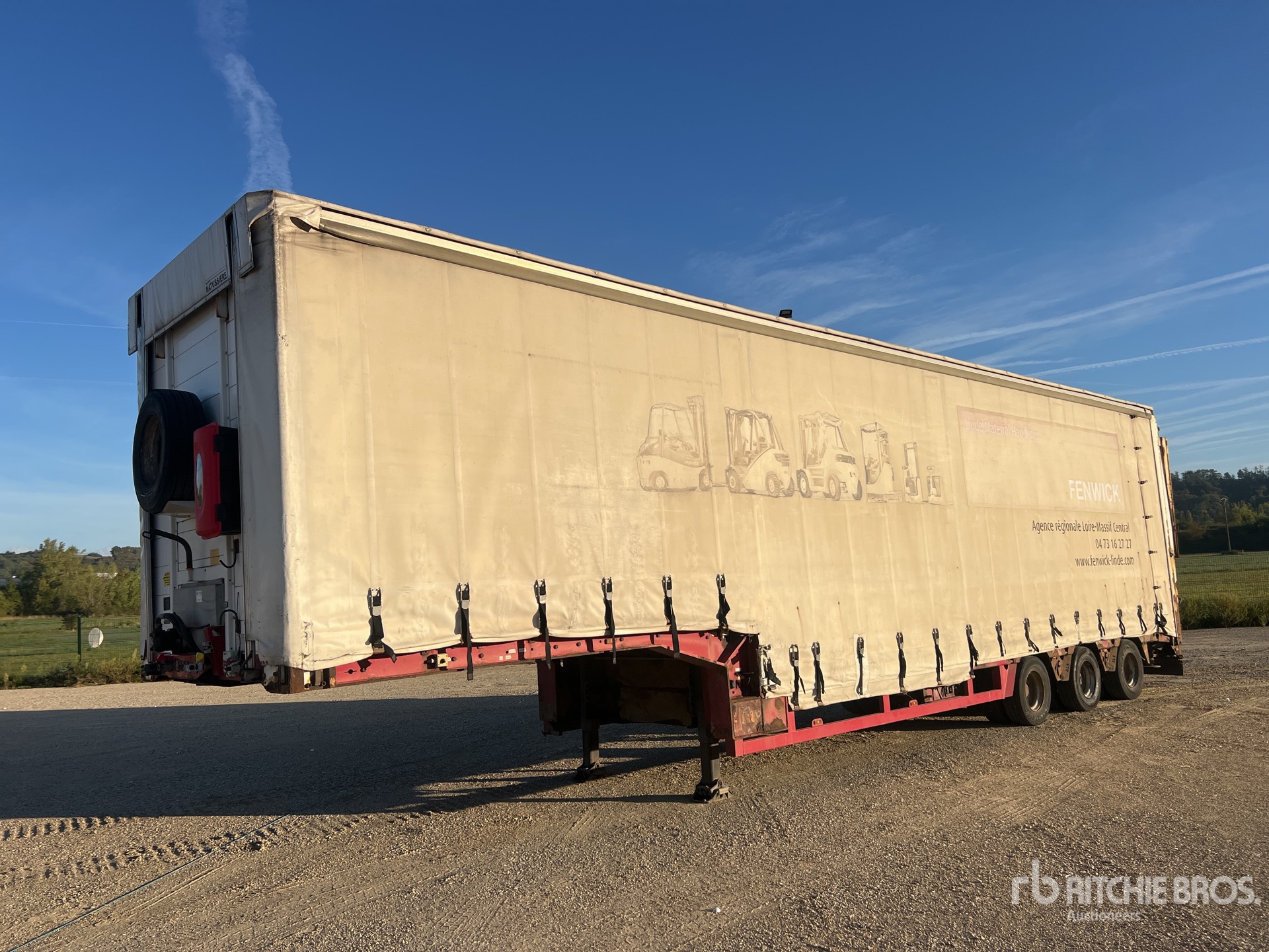 2007 Faymonville Semi-Remorque A Rideaux Coulissants Avec Table Elevatrice Low Loader