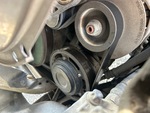 Engine with A/C Compressor