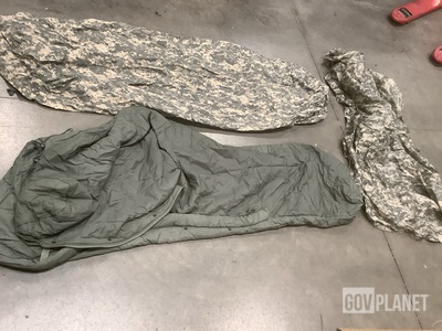 (25) Bivy Covers, (24) Sleeping Bags, (12) Ponchos & Assorted Items