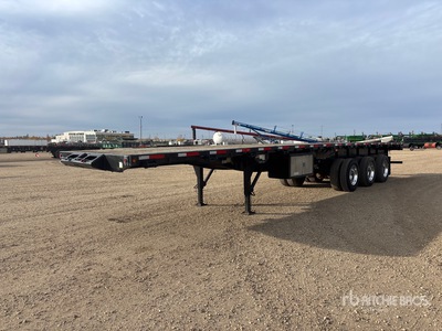 2012 Lode King 44 ft Tri/A Flatbed Remorque pour champ pétrolifère