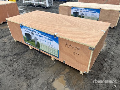 2026 SKLP SK-ZP20 20 ft x 30 ft All-Steel Enclosed Carport (Unused)