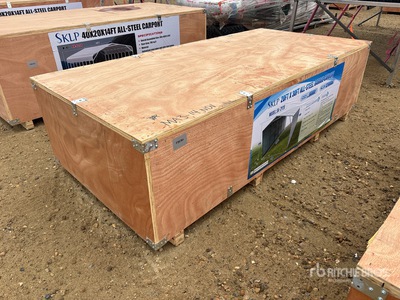 2026 SKLP SK-ZP20 20 ft x 30 ft All-Steel Enclosed Abri d'Auto (Unused)