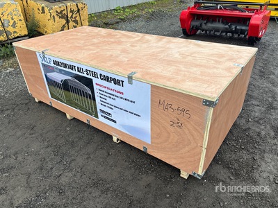 2026 SKLP SK-SC40 20 ft x 40 ft All-Steel Carport (Unused)