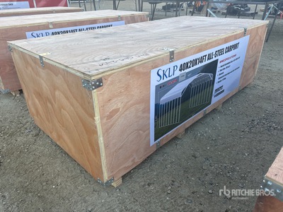 2026 SKLP SK-SC40 20 ft x 40 ft All-Steel カーポート (Unused)