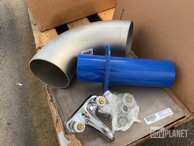 (1) Stainless Steel Plate, (4) Faucets, (11) Pipe Fittings & Assorted Items