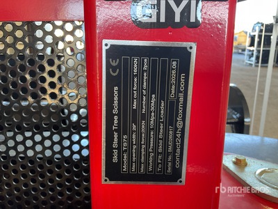 2026 GIYI GY-TS75 29 in Skid Steer Tree Shear (Unused)