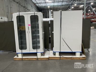 (2) LogiQuip Medical Storage Carts