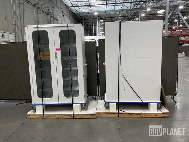 (2) LogiQuip Medical Storage Carts