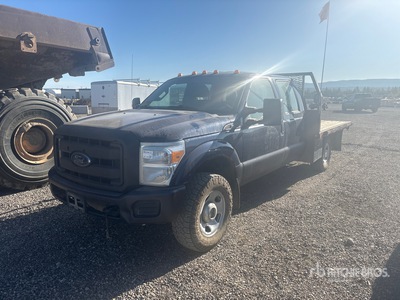 2012 Ford F-350 XL 4x4 Crew Cab Flatbed Truck (Inoperable)