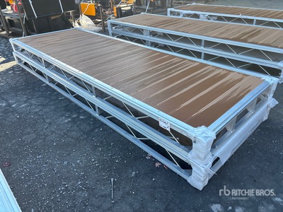 Quantity of (2) 2025 BYT BDF412 4 ft x 12 ft Aluminum Boat Dock Section Kit (Unused)