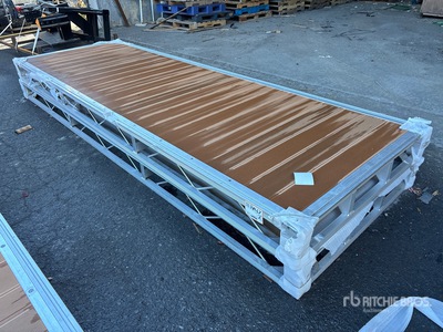 Quantity of (2) 2025 BYT BDF412 4 ft x 12 ft Aluminum Boat Dock Section Kit (Unused)