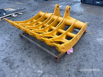 2026 GIYI GY-P320 Excavator Rake - Fits Cat 320 (Unused)