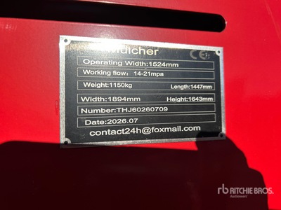 2026 GIYI GY-60 60 in Skid Steer Mulcher (Unused)