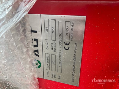 2026 AGT ATK-B1000 2 Post 10000 lb Vehicle Lift (Unused)