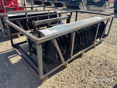 2026 Mower King SSAB72 72 in Skid Steer Broom (Unused)