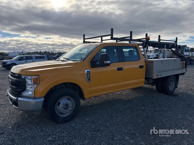 2020 Ford F-350 XL 4x2 Crew Cab Ciężarówka z płaską platformą