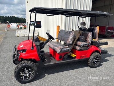 2026 HQ100 Electric Red Six-Seater Golf Cart (Unused)