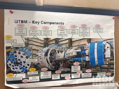 Robbins 152-261-2 13.2 kv comes with onboard generators and compressors Tunnel Boring Machine