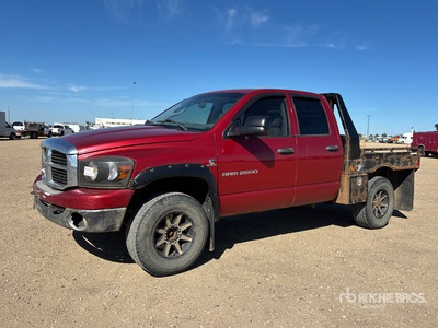 2006 Dodge Ram 2500 4x4 Crew Cab Flatbed Truck