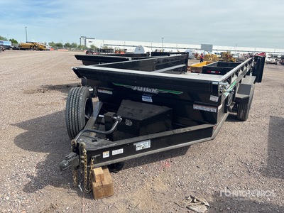 2027 Industrias America 7016R 16 ft T/A Dump Utility Trailer