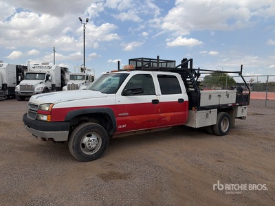 2005 Chevrolet Silverado 3500 4x2 Crew Cab Camion à Plateau