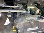 Engine with A/C Compressor