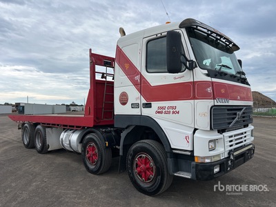 1999 Volvo FH12 8x4 Twin-Steer Schiebeplateauschleppwagen
