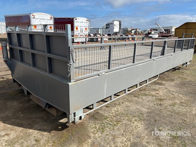 7000 L Flat Top Skid-Mounted Citerne à boue