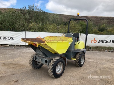 2014 Wacker Neuson 2001 2 ton 4x4 Swivel Dumper
