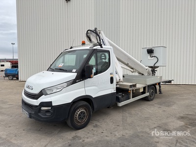 2018 Multitel MT 202 20.2 m on 2018 Iveco 35-140 4x2 Camion Nacelle Bucket Truck