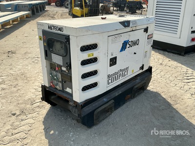 2015 Sdmo R22 22 kVA Skid-Mounted Generator Set (Inoperable)