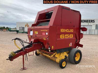 2002 New Holland 658 Presse A Balles Rondes 1 Essieu S/A Presse à balles cylindriques