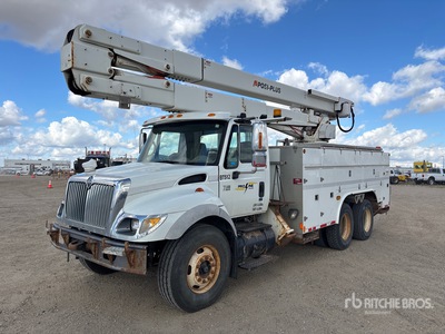 Posi-Plus 500-55-AM 55 ft on 2007 International 7500 6x4 Camion Nacelle