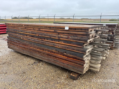 Quantity of (10) 7 ft x 12 ft 10 in x 3 in Wood Maty