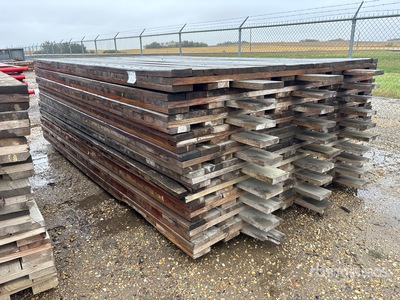Quantity of (10) 7 ft x 12 ft 10 in x 3 in Wood Maty