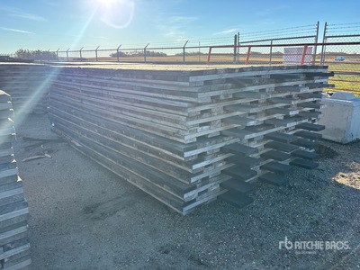 Quantity of (10) 7 ft x 12 ft 10 in x 3 in Wood Matten