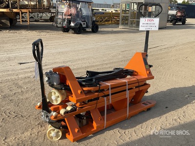 Quantity of (6) 2025 3.0TON Hydraulic Pallet Jack (Unused)