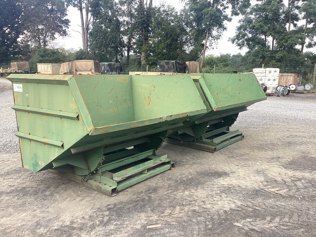 (2) Roura Self-Dumping Hoppers