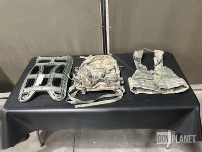 (28) Assault Packs, (26) Load Carriers, (15) Frames & Assorted Items