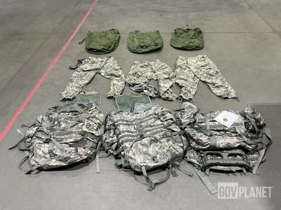 (12) Large Field Pack Sets, (10) Pairs of Cold Weather Trousers & Assorted Items