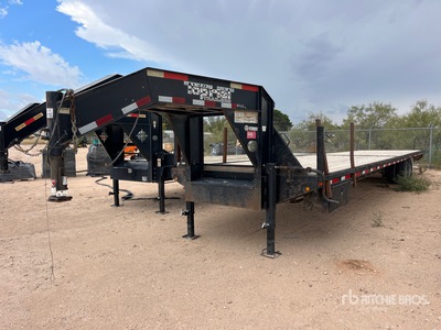 2015 Top Hat 40 ft T/A Gooseneck Remorque à plateau